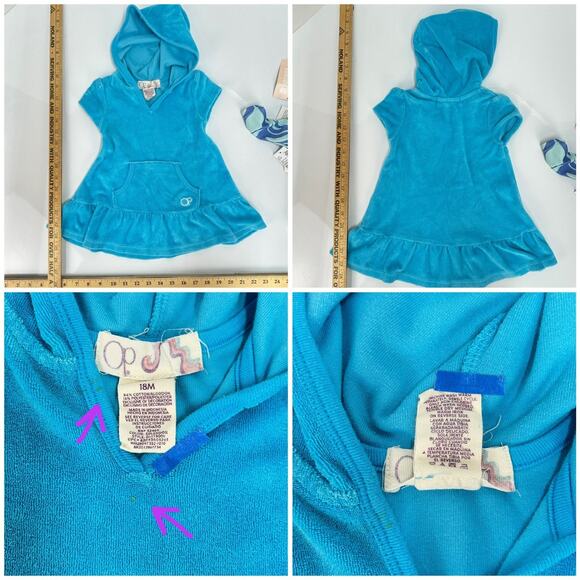 LOT of 6 Baby Girl Clothes 12-18 Months Swim Beach Outfits Bundle Nautical mixed - Picture 3 of 12